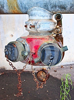 Colourful Old Fire Hydrant Taps
