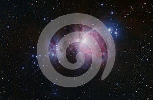 Colourful Orion Nebula