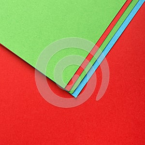 Colourful Papers In Abstract Forms