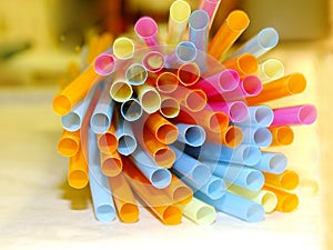 Colourful Straws photo