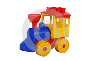 Colourful plastic toy train