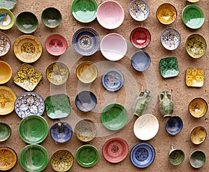 Colourful plates, Morocco