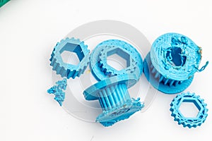 Colourful printed parts using 3d printer