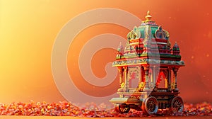 Colourful Ratha Yatra festivities, capture the essence of happiness and togetherness during the revered Hindu chariot photo