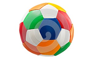 Colourful (Red, Blue, Green, Yellow) Toy Ball On White