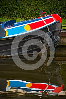 Colourful reflections in the canal