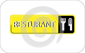 Colourful resturant vector image web icon