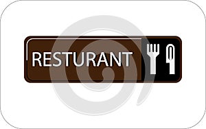 Colourful resturant vector image web icon