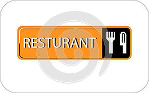 Colourful resturant vector image web icon