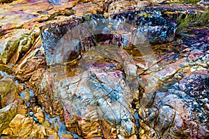 Colourful rocks