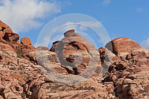 Colourful rocks in Red Rock Canyon State Park