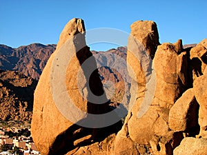 Colourful rocks in Tafraoute