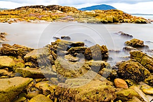 Colourful rocks and water