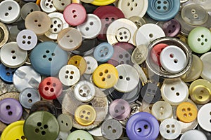 Colourful round buttons