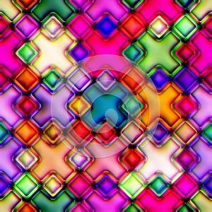 Colourful seamless mosaic