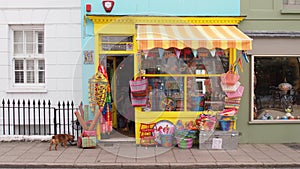 Colourful shop front in North Laine, Brighton