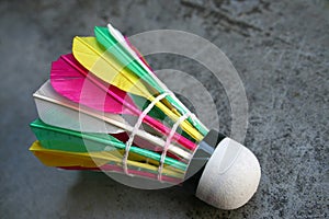 Colourful Shuttlecock