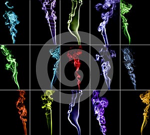Colourful smoke collection 2