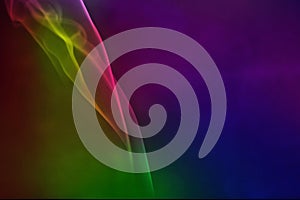 Colourful smoke straps patern