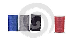 Colourful spools of thread