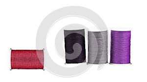 Colourful spools of thread