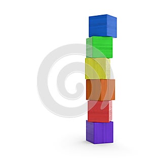 Colourful Stacked Blocks