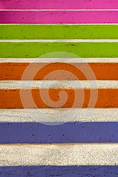 Colourful steps