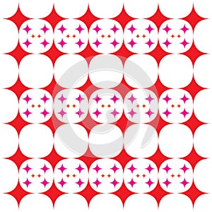 colourful strar pattern on white background vector design