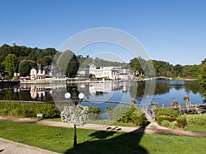 Picturesque Bagnoles de l`Orne, France photo