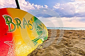 Colourful Surboard Brasil Design photo