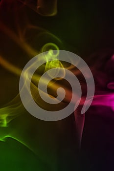 Colourful and swril smoke art photography