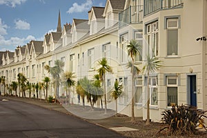 Colourful terraced houses. Cobh. Ireland photo