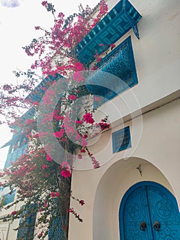 The village of Sidi Bou Said, Carthage, Tunisia photo