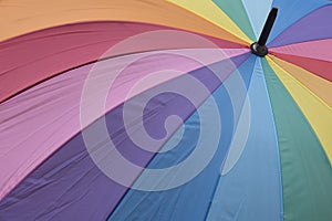 Colourful Umbrella Close Up