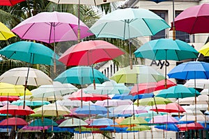 Colourful umbrellas