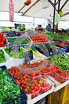 Colourful Vegetables in the Market