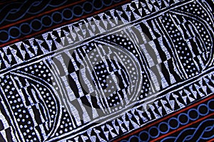 Colourful west african pattern textile