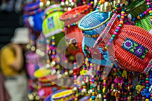 Colourful wicker baskets for sale for sale