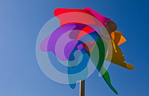 Colourful wind wheel