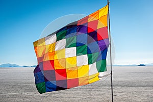 The colourful Wiphala flag photo