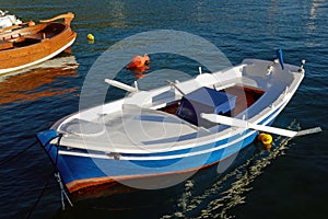 Colourful Wooden Row Boat, Greece