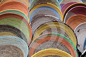 Colourful Woven Baskets