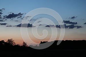 Colourfull evening sky