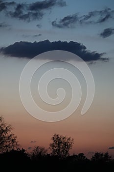 Colourfull evening sky