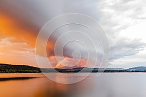 Climatechange at lake in France