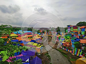 colourfull village at malang city