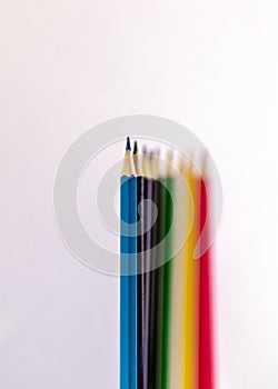 Colouring pencils. Shallow Depth of field photo