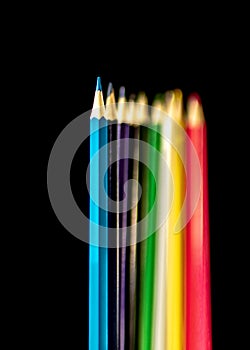 Colouring pencils. Shallow Depth of field photo