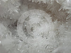 Colourless natural crystals