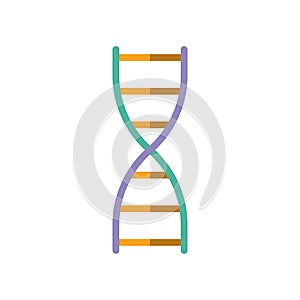 Colours DNA Icon Vector Illustration on the white background